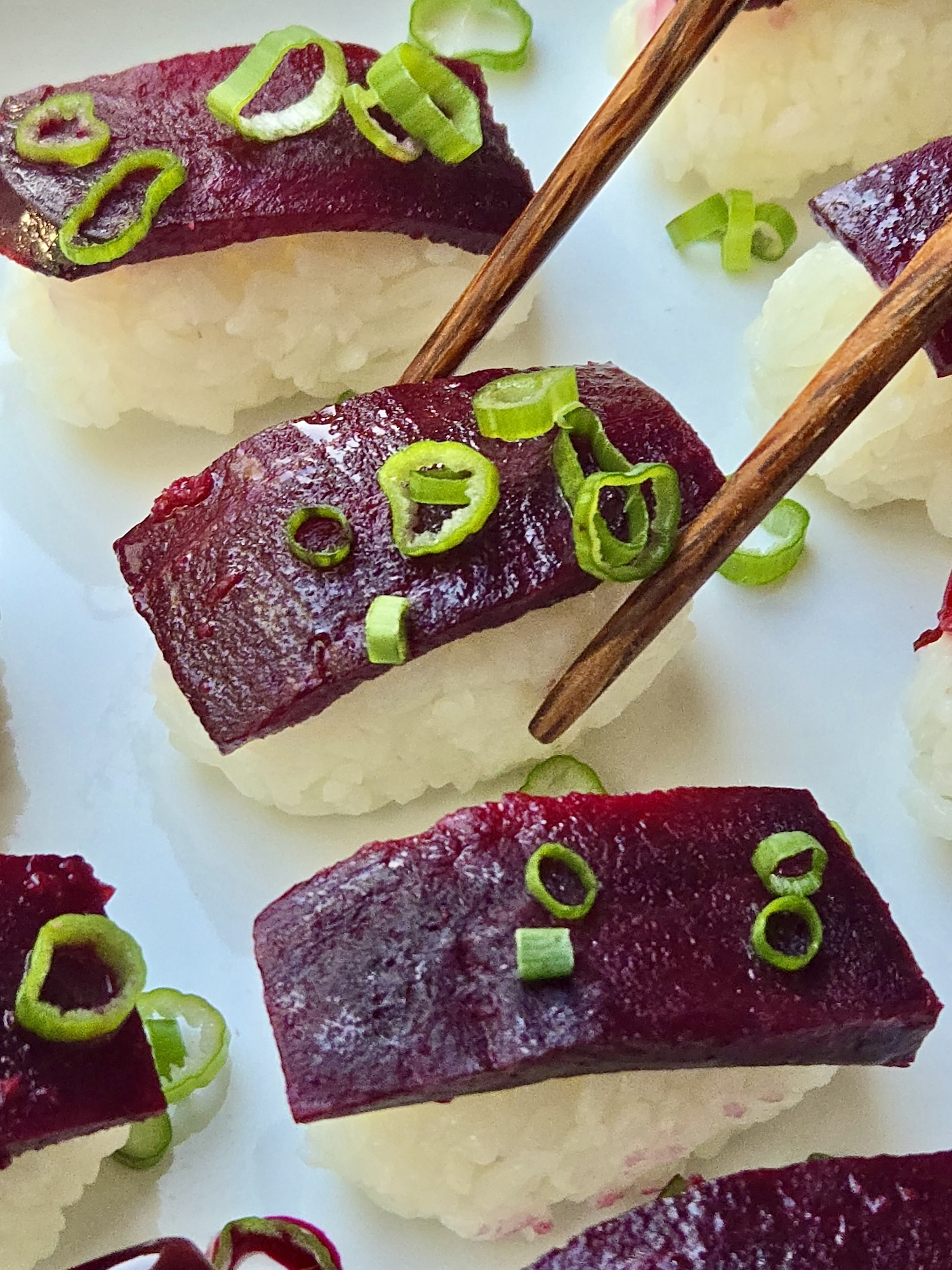 Beet Nigiri Sushi