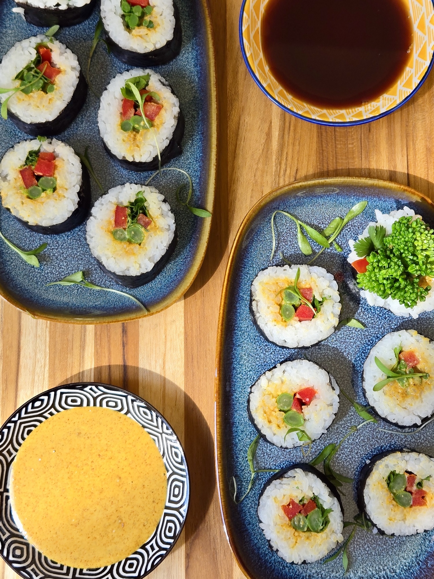 Curry Sushi Rolls Recipe Vegan